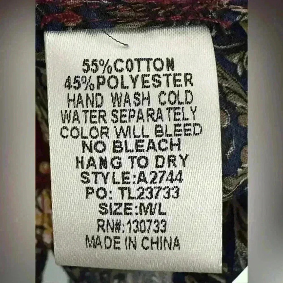 Umgee Mix Print Kimono (R10) - Picture 6 of 10